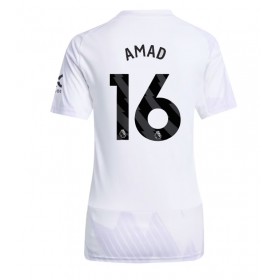 Dámské fotbalový oblečení Manchester United Amad Diallo #16 Venkovní košile 2025-26 Krátkým Rukávem